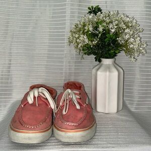 Sperrys Topsider Biscayne Coral Boat Shoes Womens Size 7.5